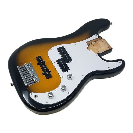 Allen Eden 5 String Jazz Bass Guitar Body in Tobacco Burst