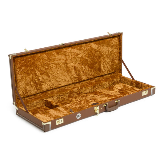 AE Guitars Hardshell Case Brown with Brown Sides for Jaguar / Jazzmaster Styles