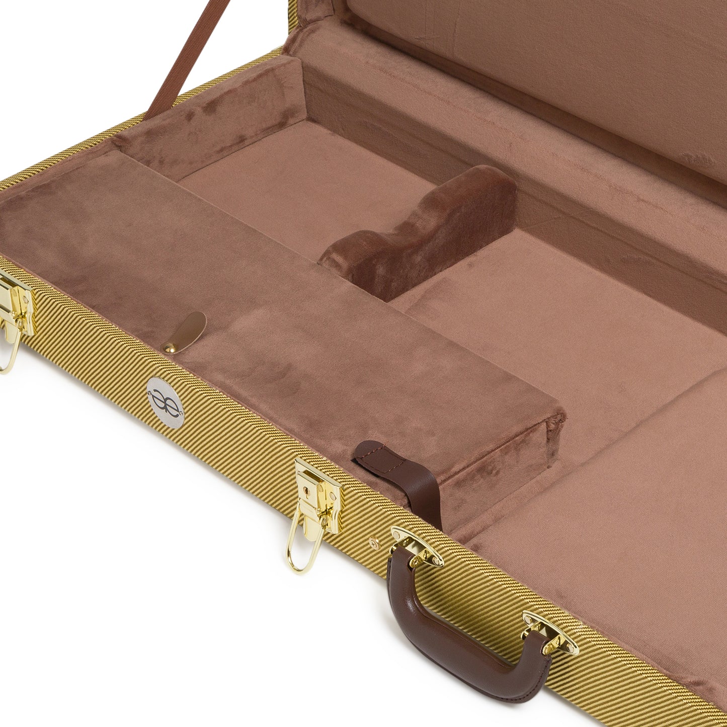 AE Guitars Hardshell Case Tweed with Brown Sides for Jaguar / Jazzmaster