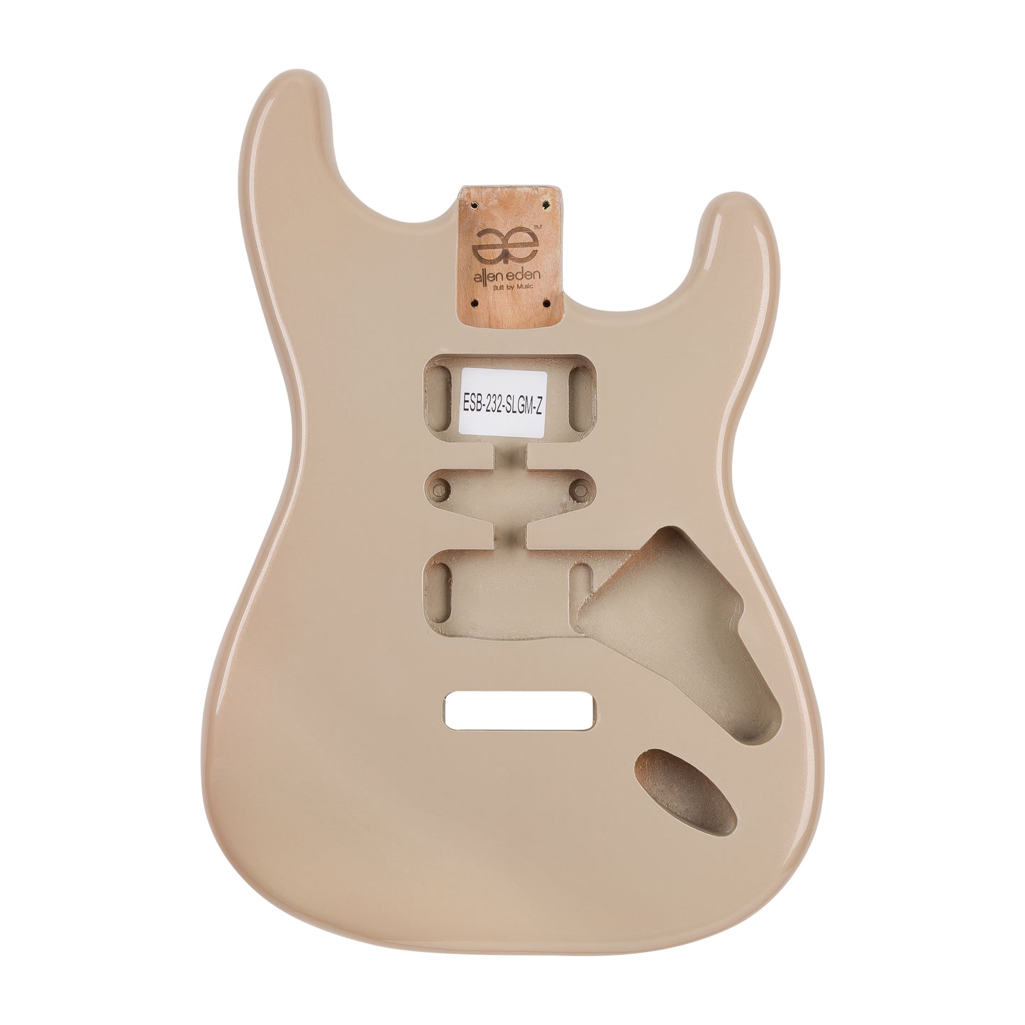 AE Guitars® S-Style Alder Replacement Guitar Body Shoreline Gold Metallic