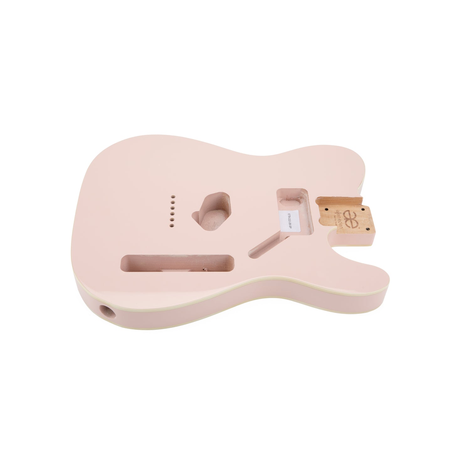 AE Guitars® T-Style Alder Replacement Guitar Body Shell Pink with Binding
