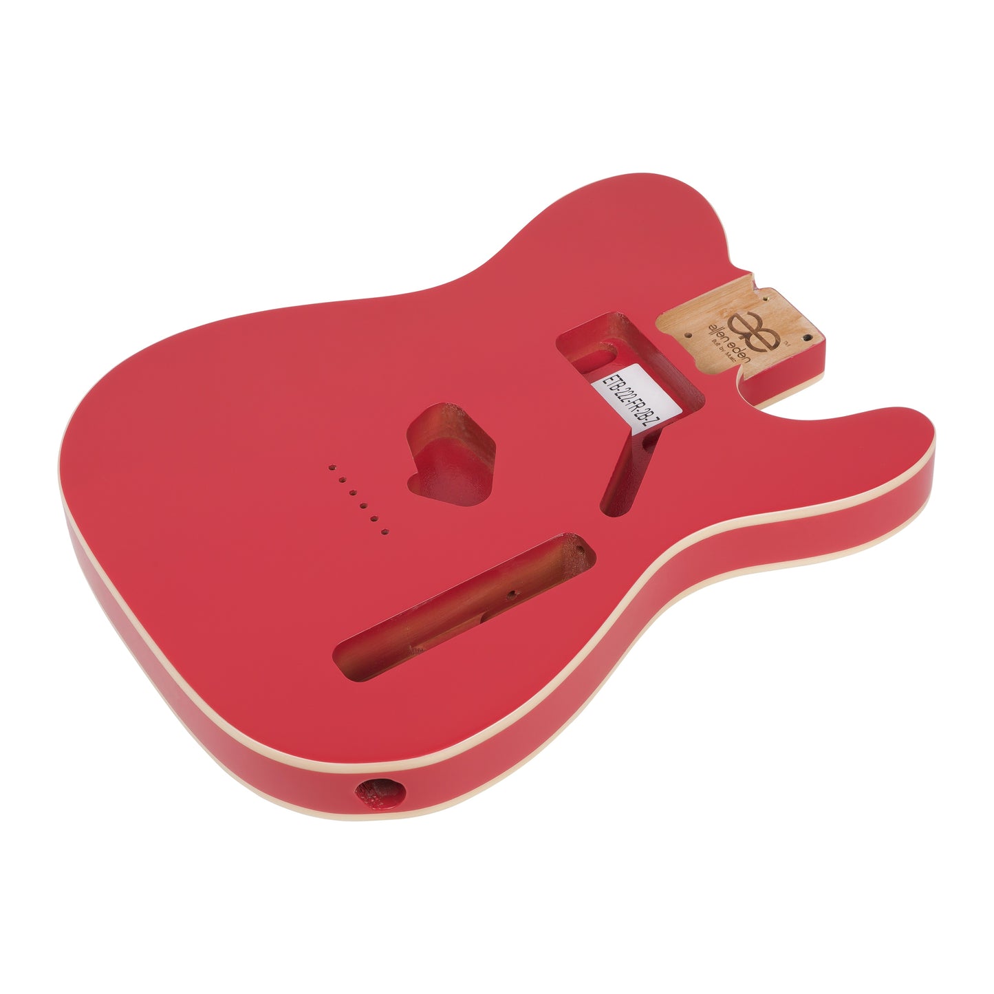 AE Guitars® T-Style Alder Replacement Guitar Body Fire Engine Red Double Binding
