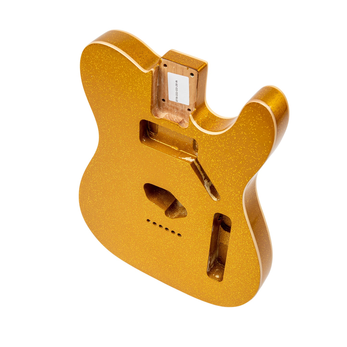 AE Guitars® T-Style Alder Replacement Guitar Body Gold Flake with Binding