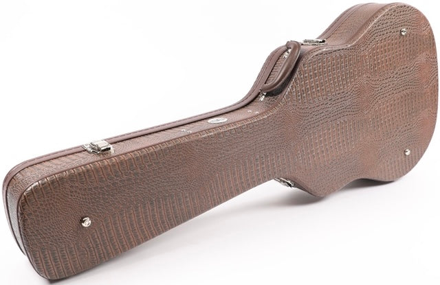 Allen Eden Alligator Leather 335 Case with Super Soft Coffee Velour