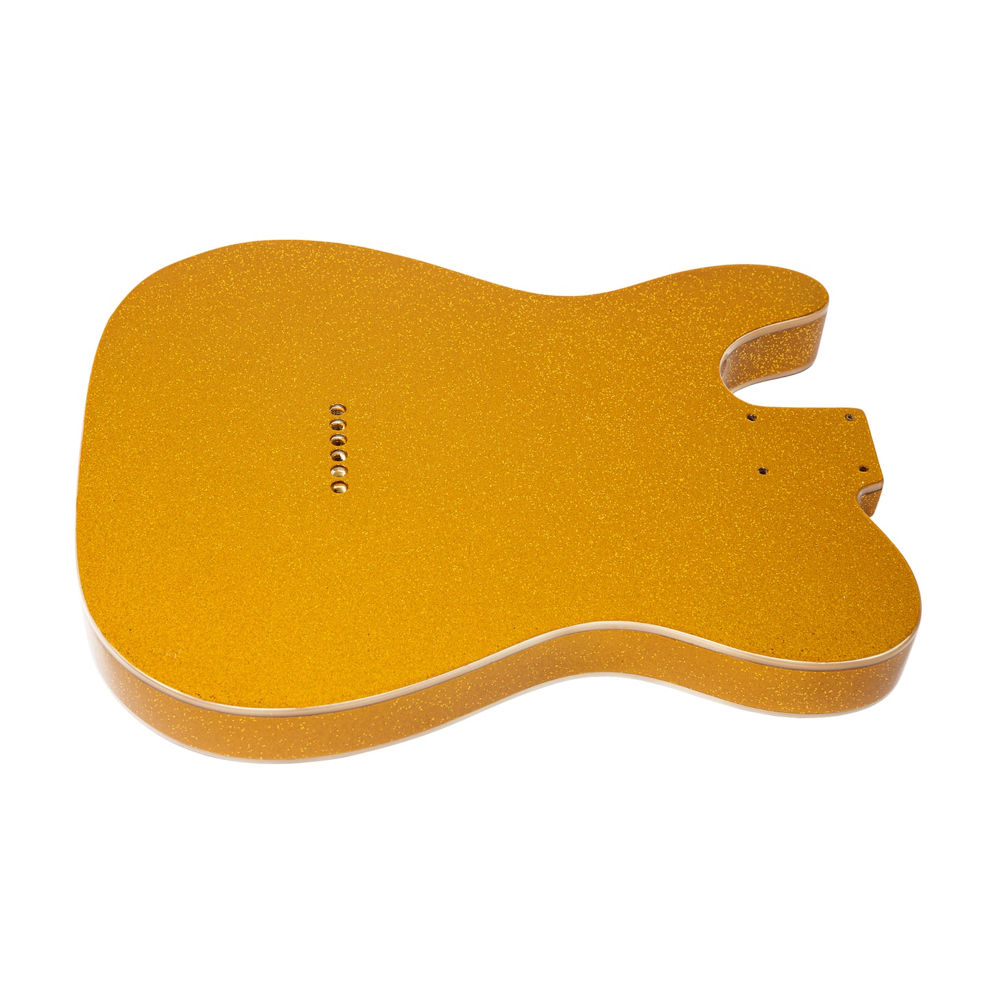 AE Guitars® T-Style Alder Replacement Guitar Body Gold Flake with Binding