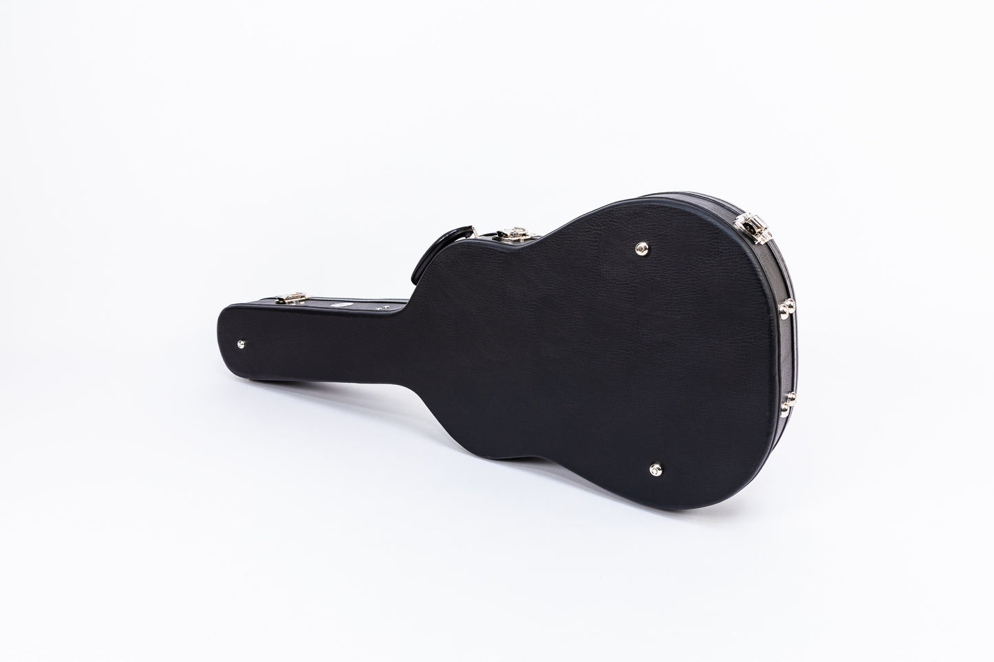 AE Guitars Hardshell Guitar Case Black Leather with Gray Interior For Gretsch Jet Styles