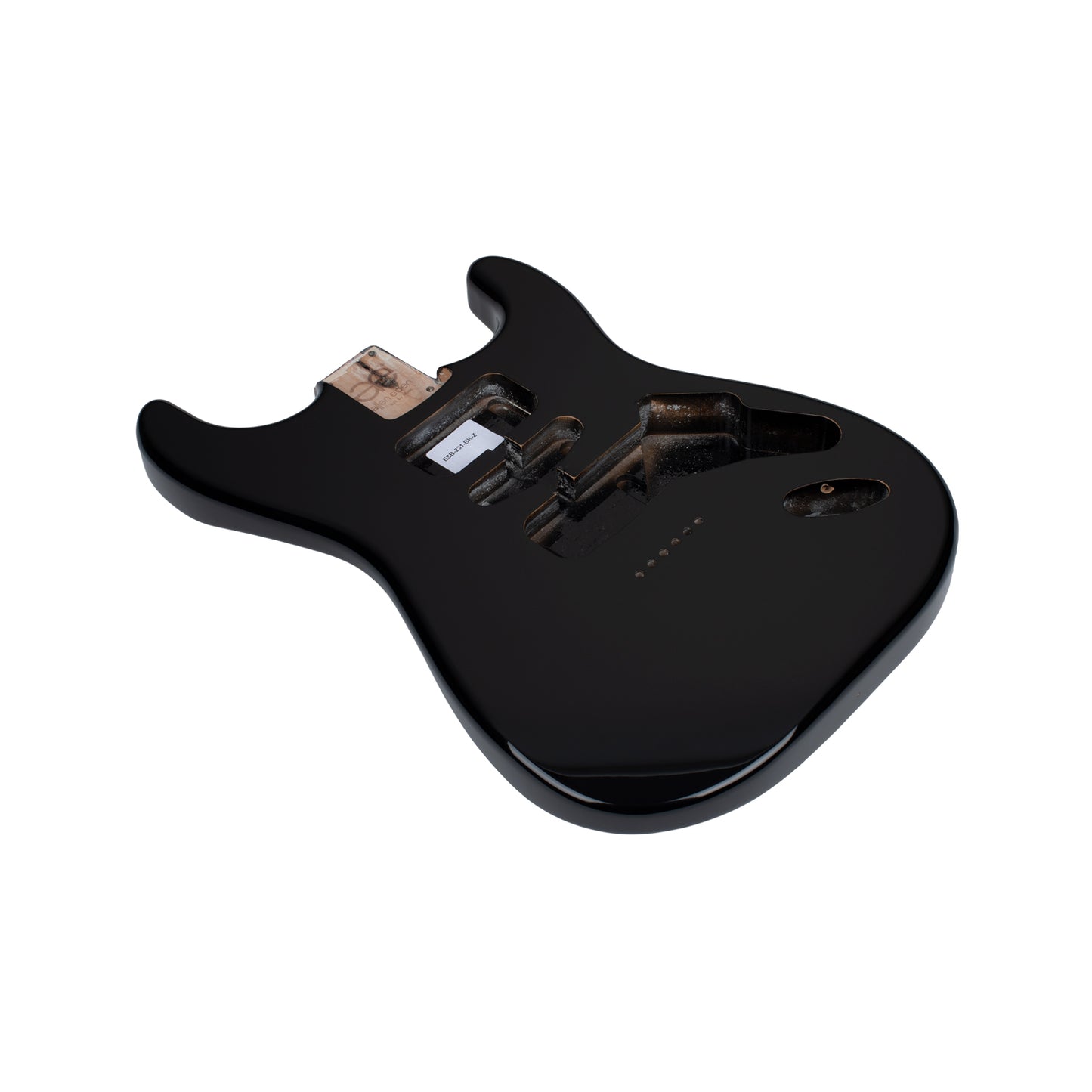 AE Guitars® S-Style Paulownia Replacement Guitar Body Black