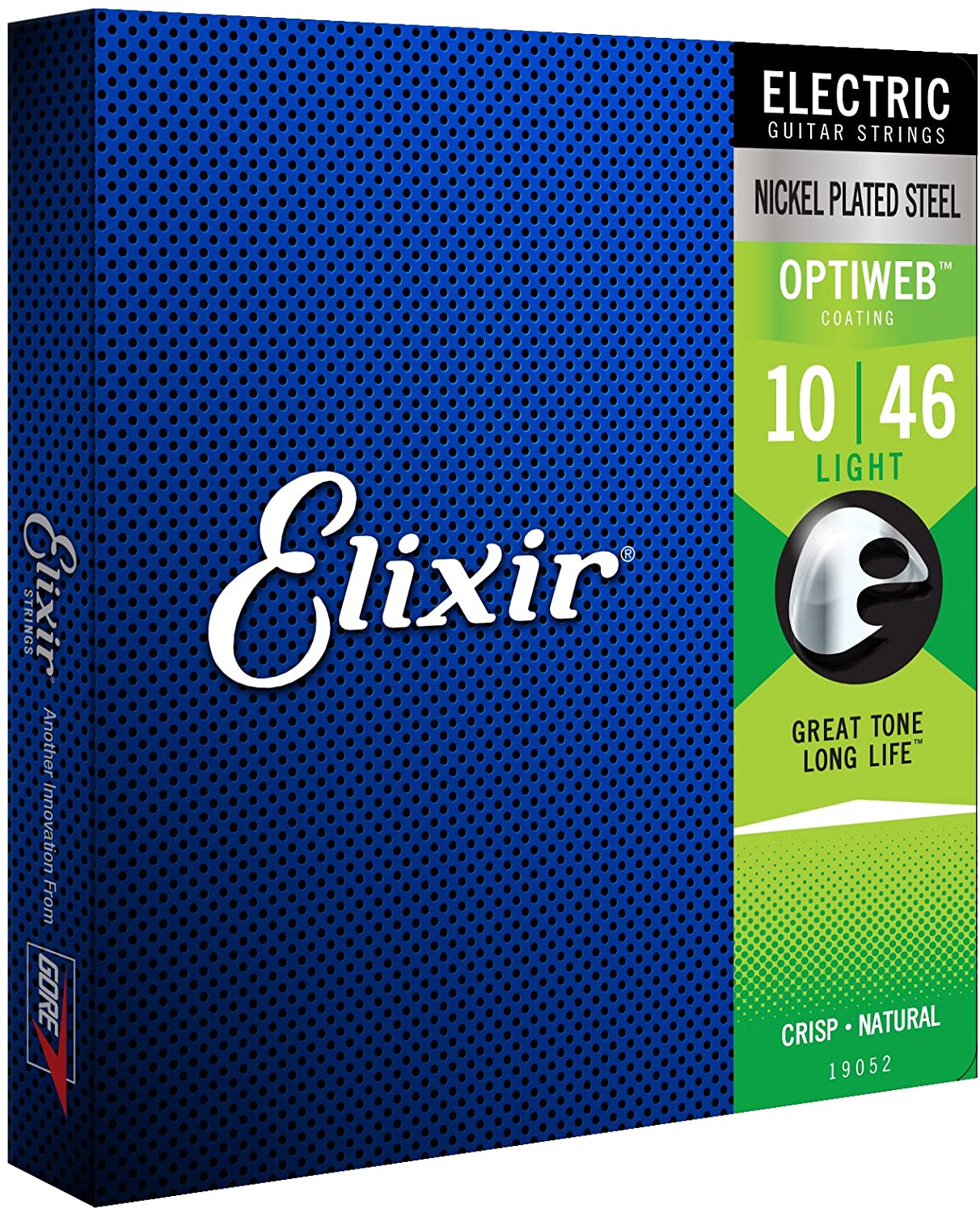 Elixir Strings 19052 Optiweb Electric Guitar Strings - .010-.046 Light