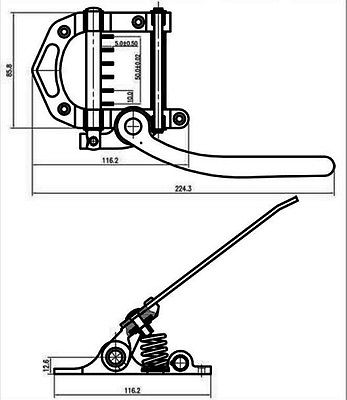 Vibrato Tremolo Bridge for Archtop Hollow Semi-Hollow Jazz Guitar