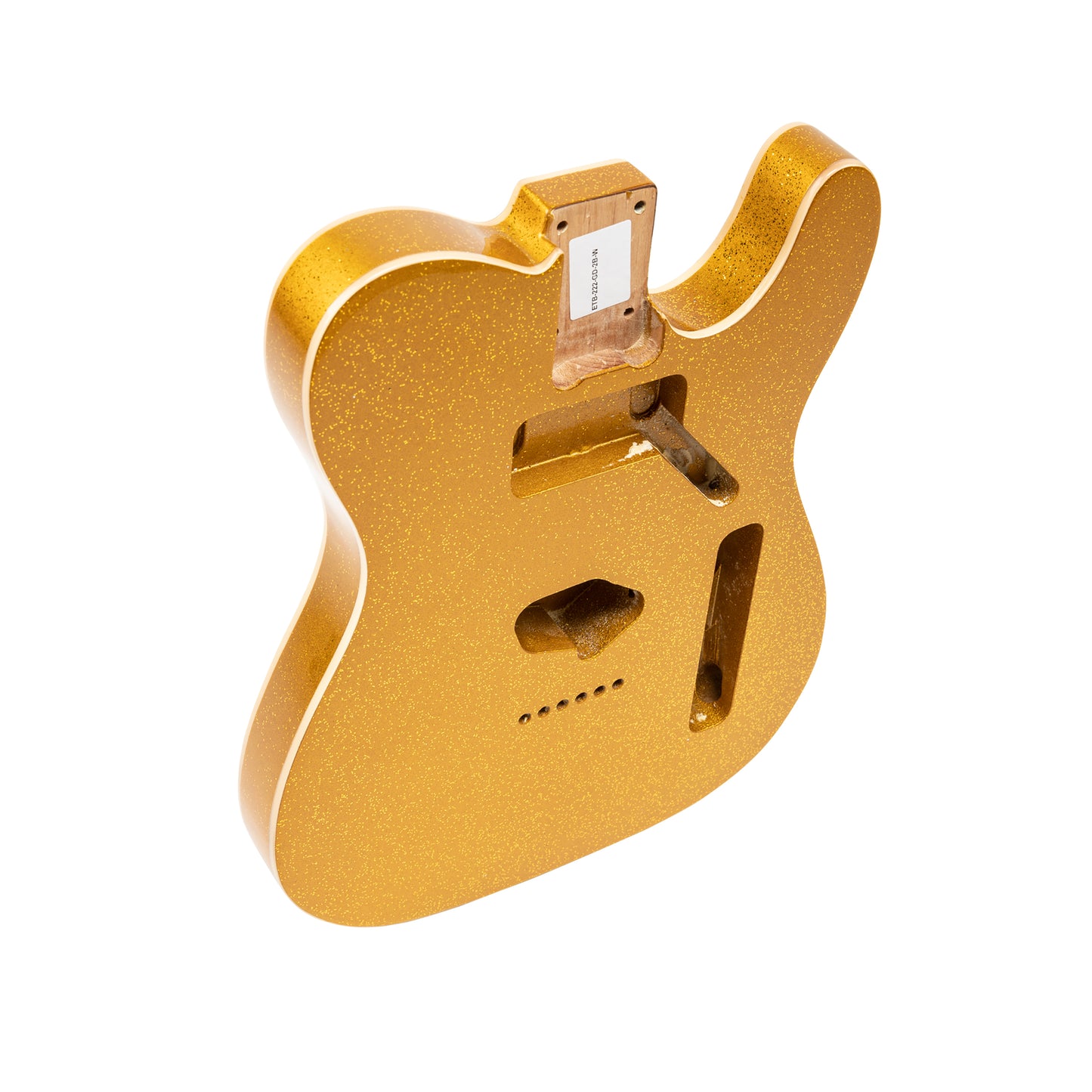 AE Guitars® T-Style Alder Replacement Guitar Body Gold Flake with Binding