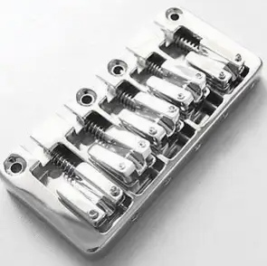 Chrome 5 String Hi-Mass Bass Guitar Bridge