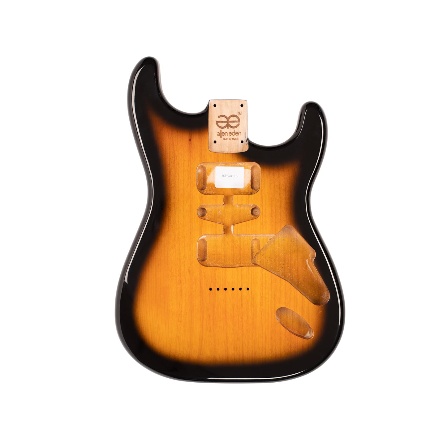 AE Guitars® S-Style Alder Replacement Guitar Body 2 Tone Sunburst