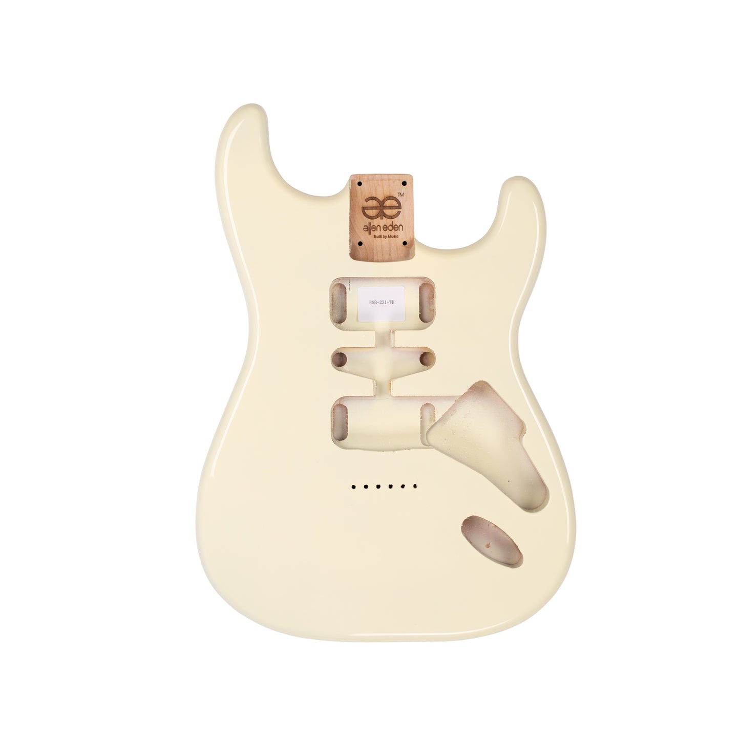 AE Guitars® S-Style Alder Replacement Guitar Body Vintage White