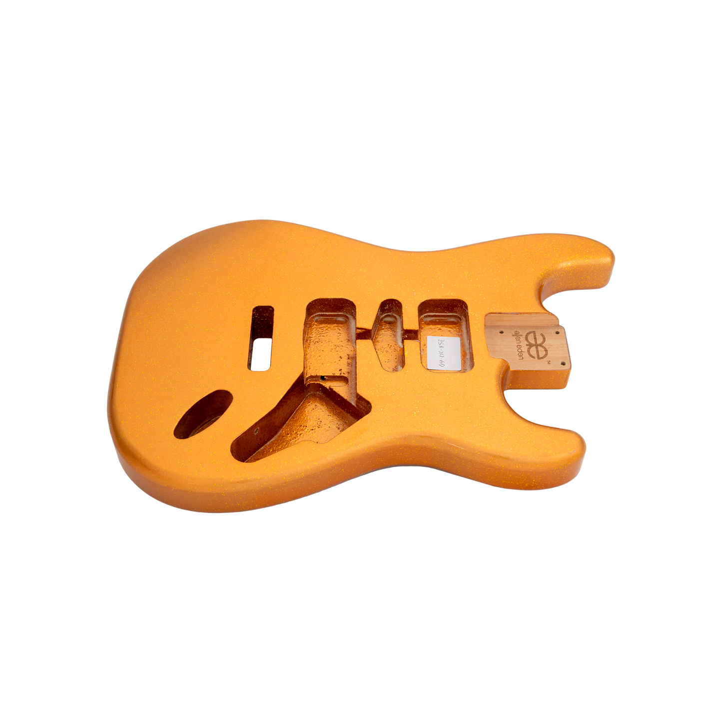 AE Guitars® S-Style Alder Replacement Guitar Body Gold Sparkle