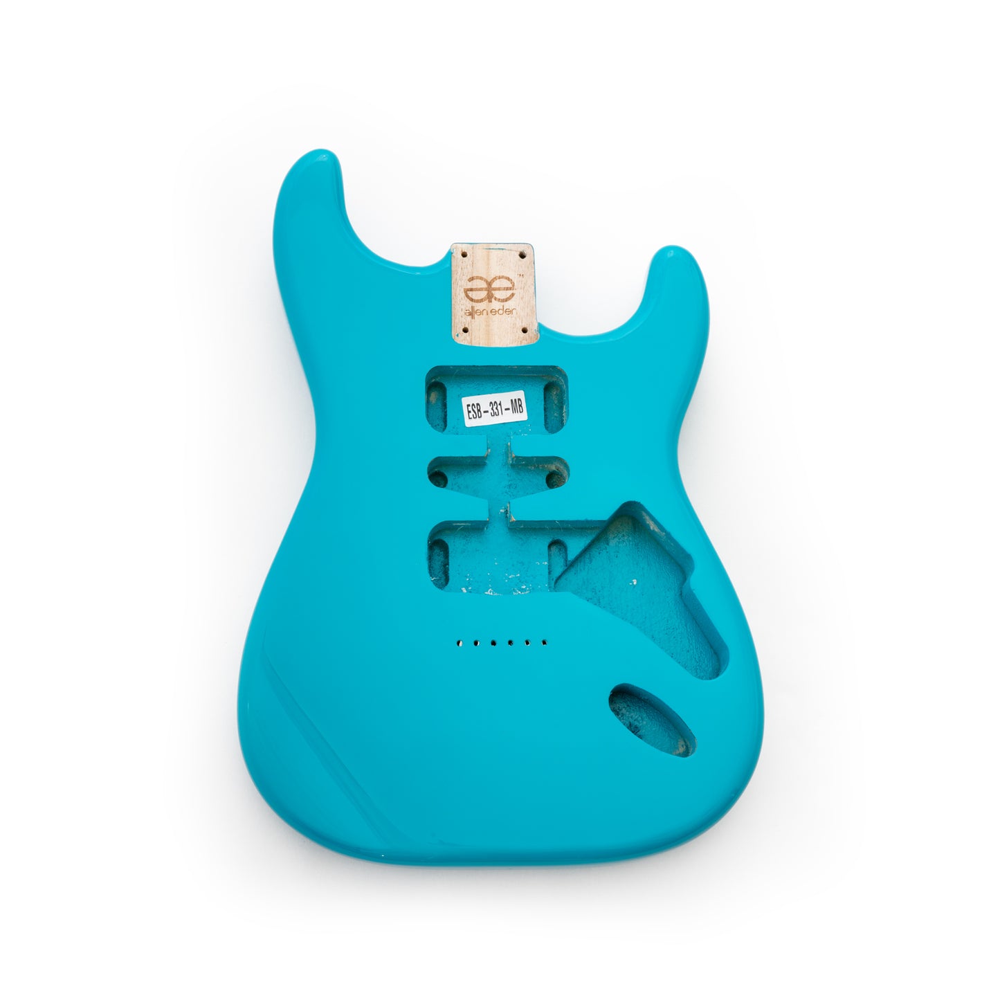 AE Guitars® S-Style Paulownia Replacement Guitar Body Miami Blue