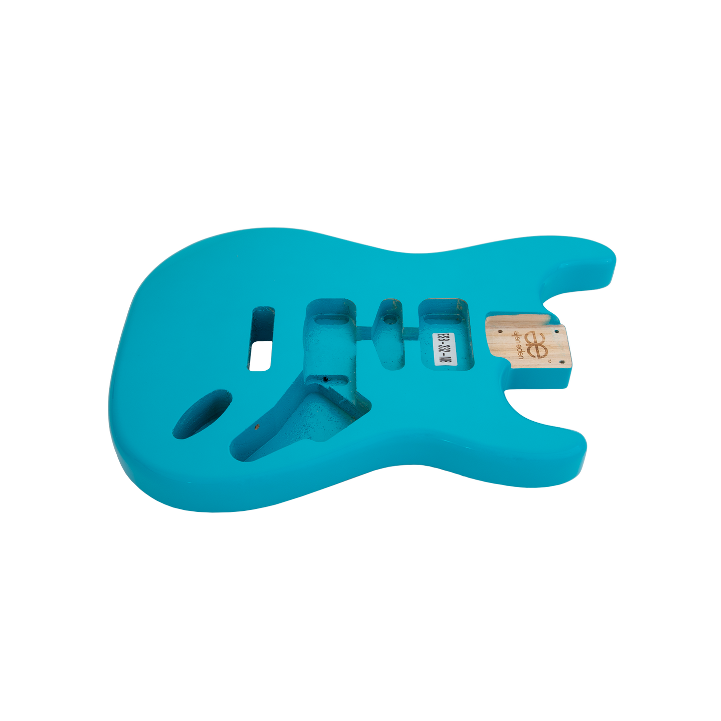 AE Guitars® S-Style Paulownia Replacement Guitar Body Miami Blue