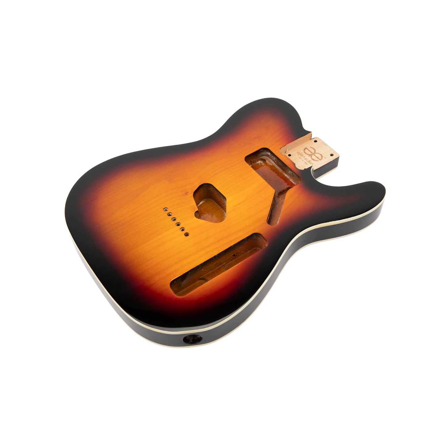AE Guitars® T-Style Alder Replacement Guitar Body 3 Tone Sunburst with Binding