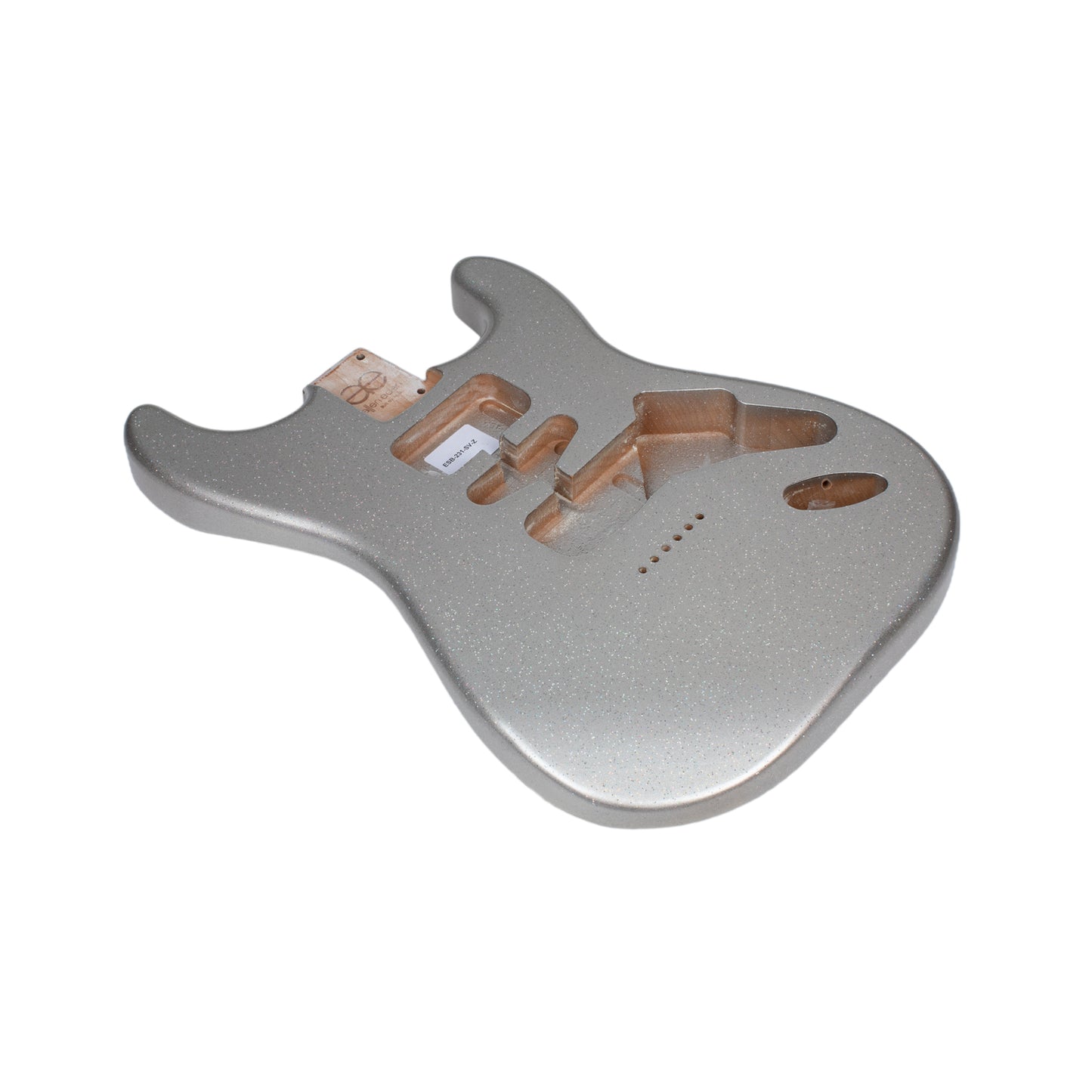 AE Guitars® S-Style Alder Replacement Guitar Body Silver Variant Flake