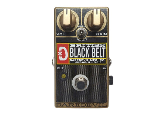 Daredevil Pedals British Black Belt - Gold