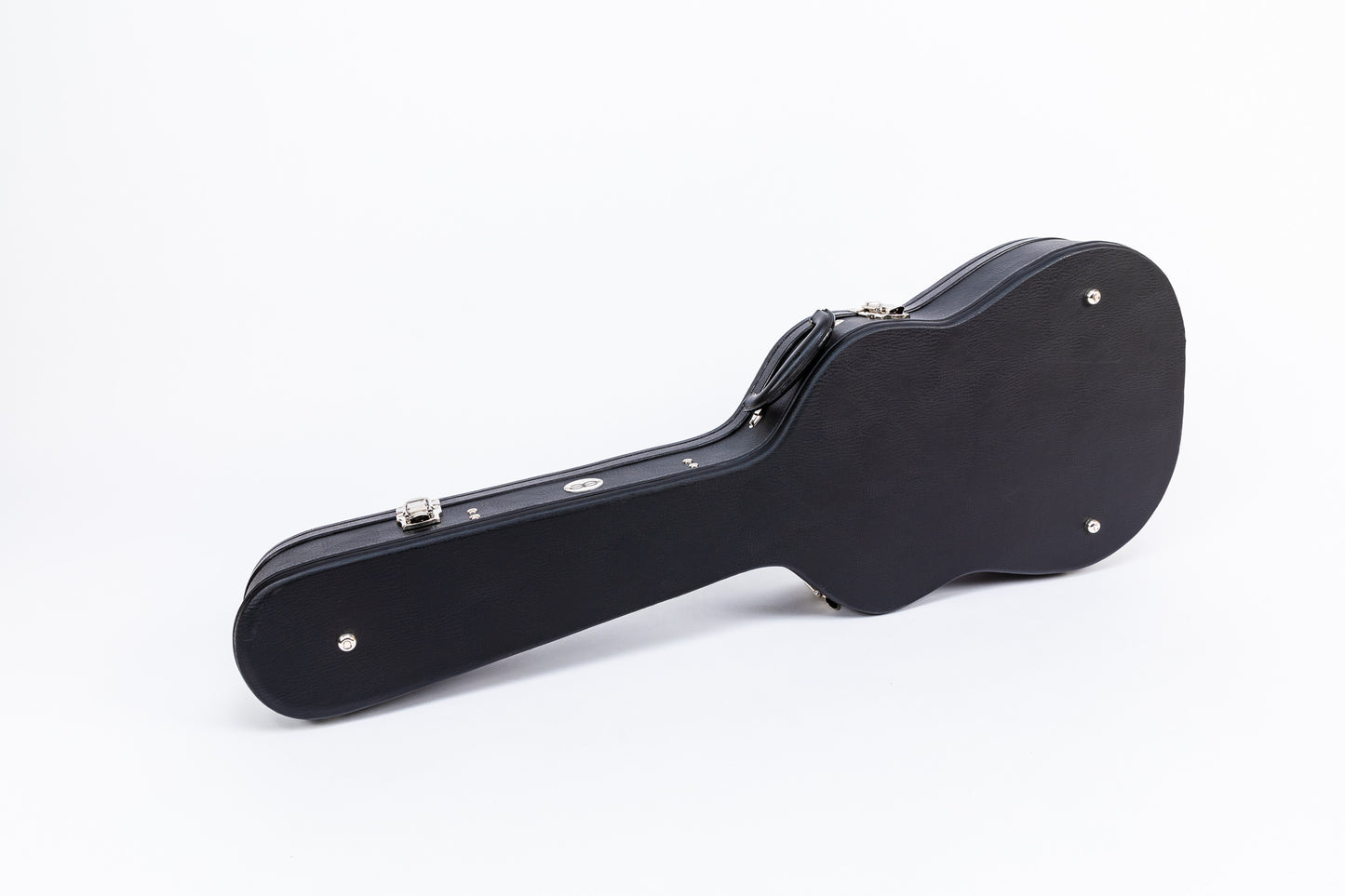 AE Guitars Hardshell Guitar Case Black Leather with Gray Interior For Gretsch Jet Styles