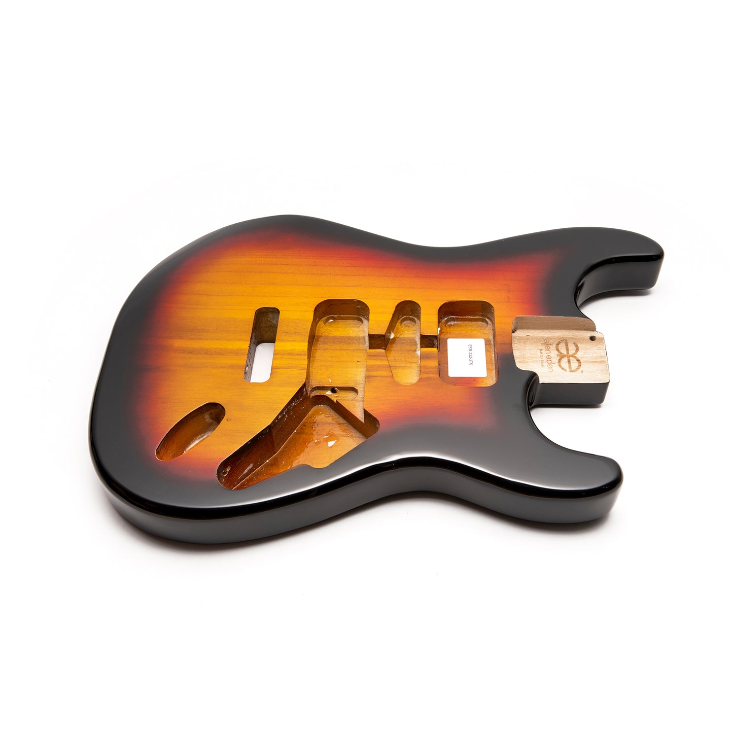 AE Guitars® S-Style Paulownia Replacement Guitar Body 3 Tone Sunburst