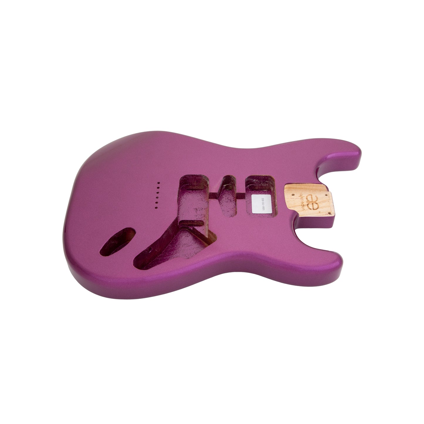 AE Guitars® S-Style Paulownia Replacement Guitar Body Purple Sparkle