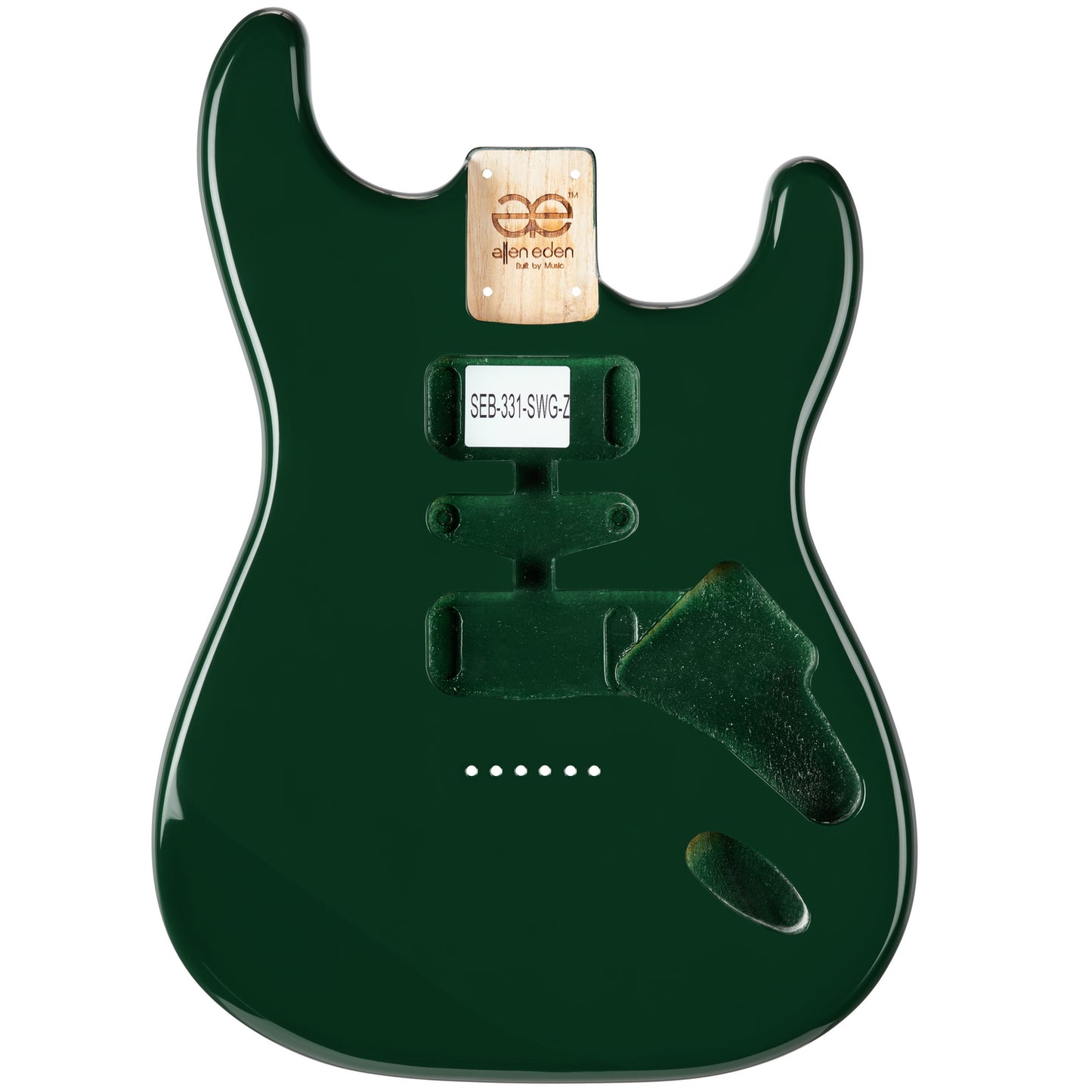 AE Guitars® S-Style Paulownia Replacement Guitar Body British Race Green