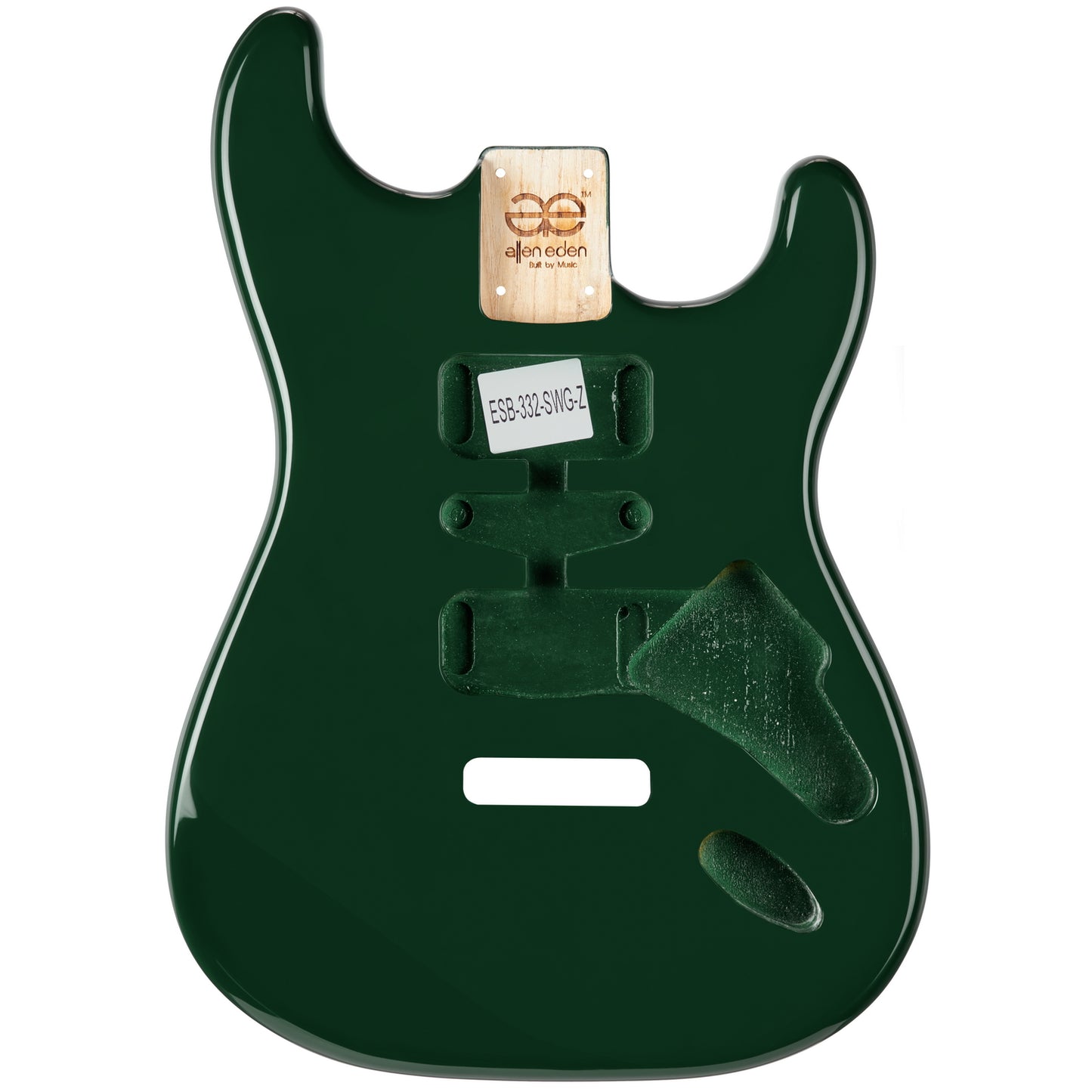 AE Guitars® S-Style Paulownia Replacement Guitar Body British Race Green