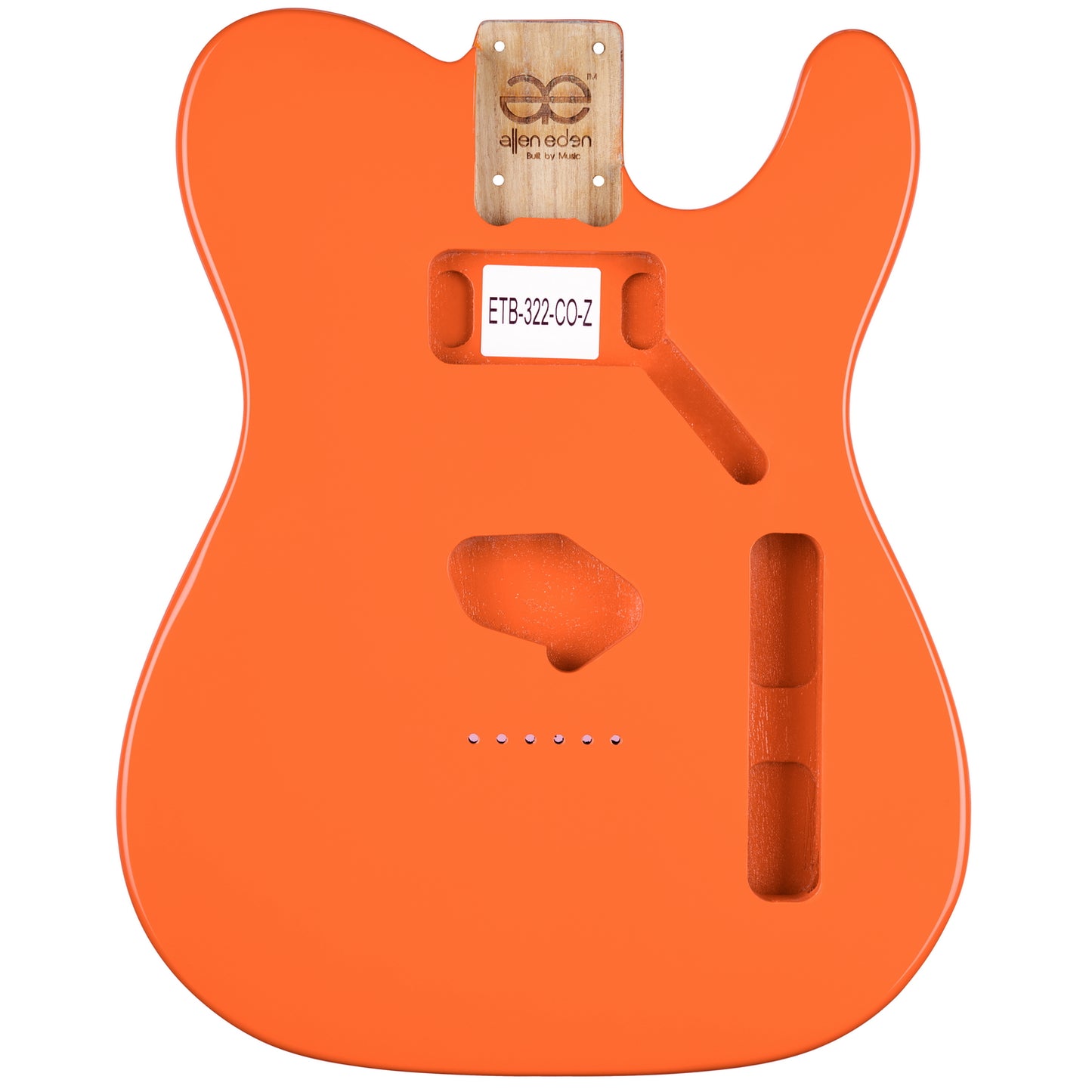 AE Guitars® T-Style Paulownia Replacement Guitar Body Capri Orange