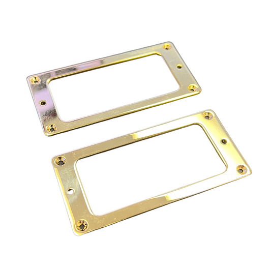 Gold Metal Mounting Rings for Artec MVH6 Filtertron Humbucker Pickups