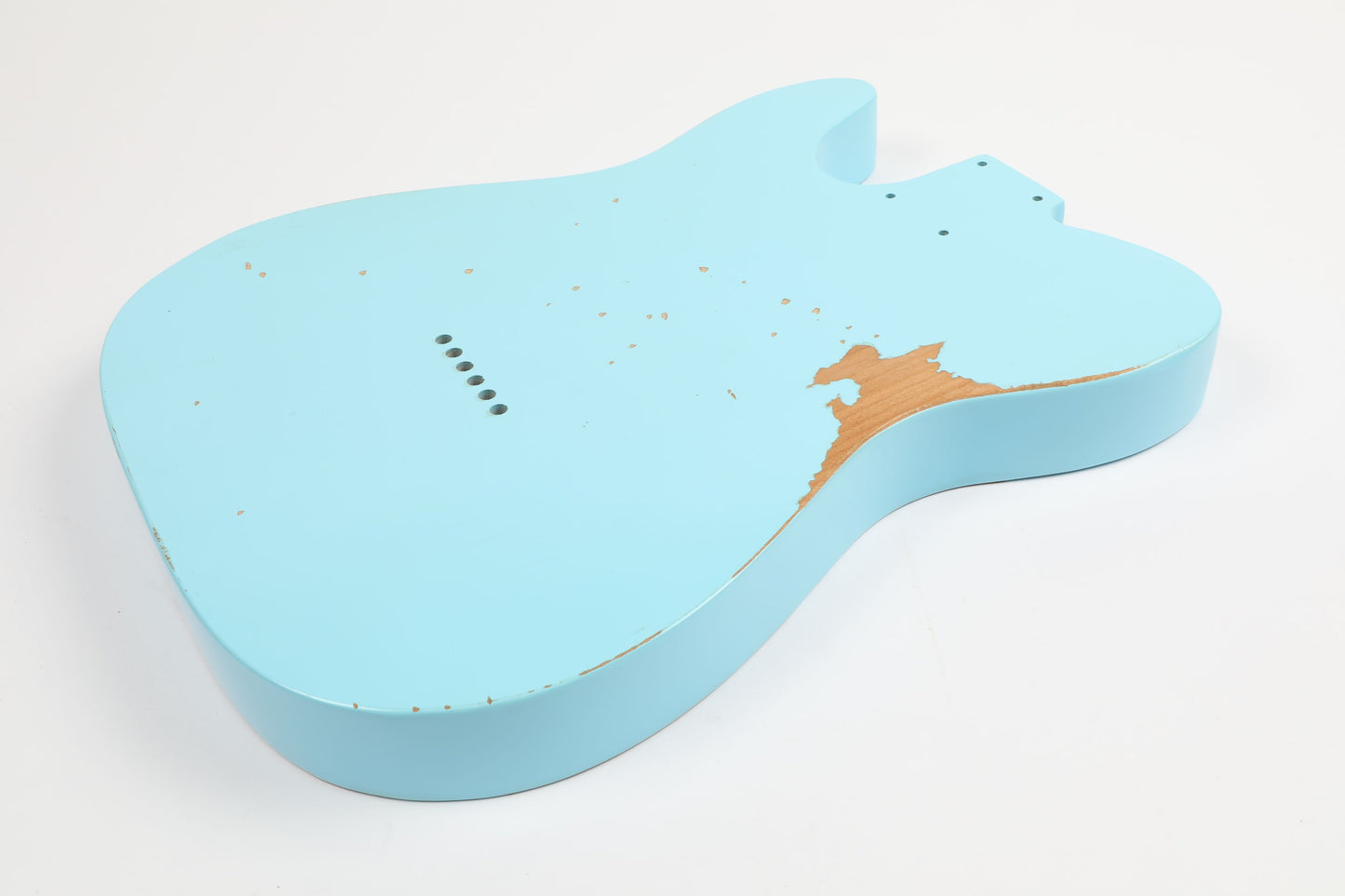 AE Guitars® T-Style Alder Replacement Guitar Body Relic Nitro Top Sonic Blue