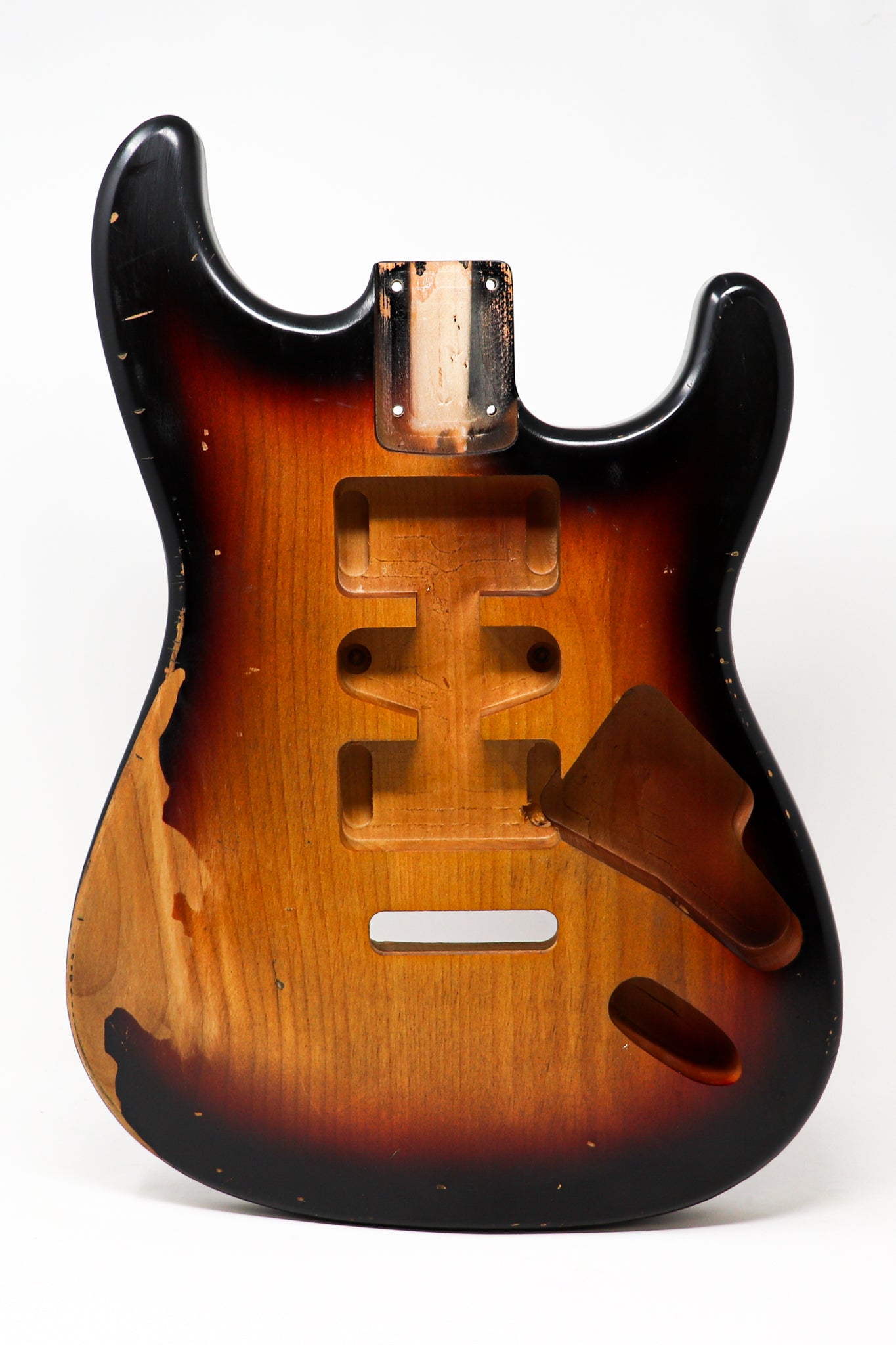 AE Guitars® S-Style Alder Replacement Guitar Body Relic Nitro Top Sunburst