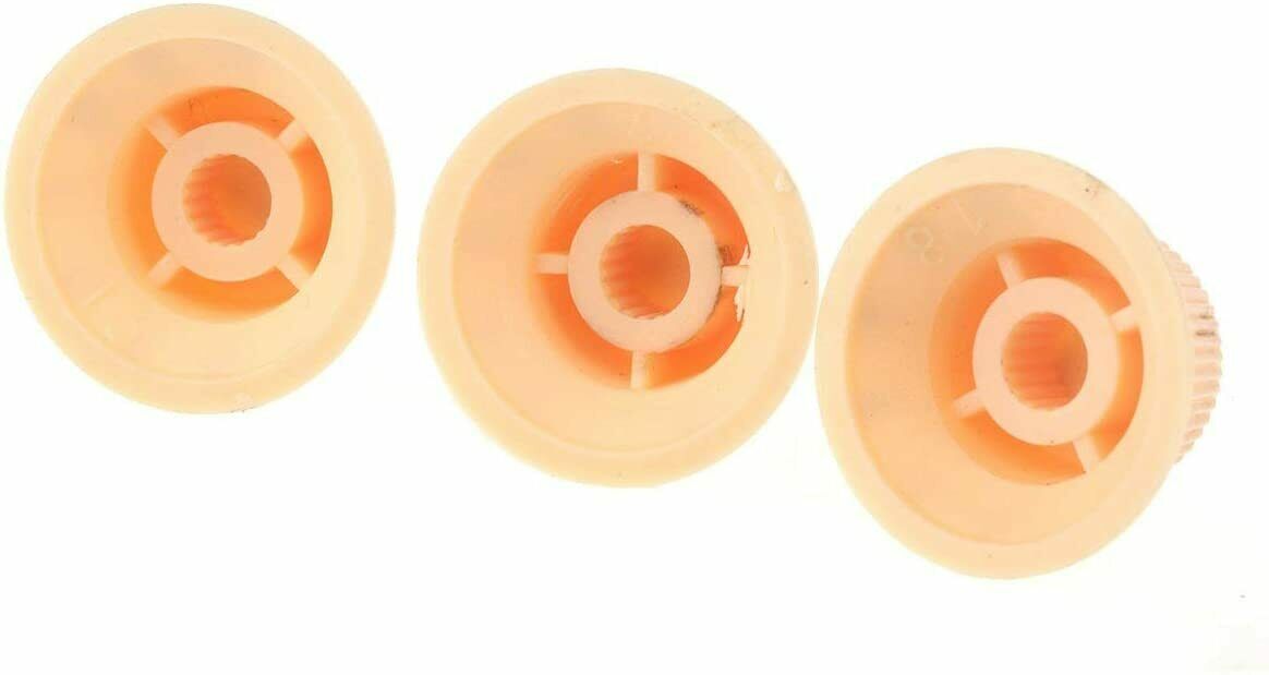 Set of 3 Plastic Knobs For S-Type Electric Guitars