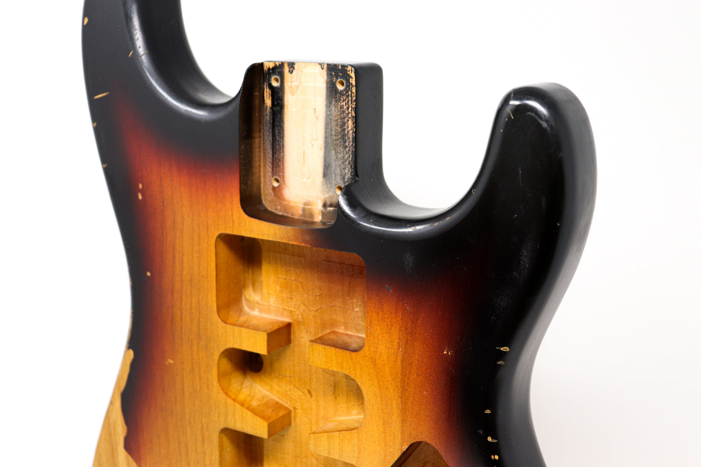 AE Guitars® S-Style Alder Replacement Guitar Body Relic Nitro Top Sunburst