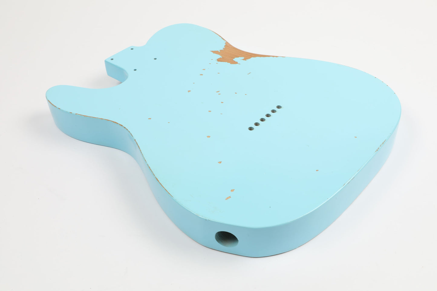 AE Guitars® T-Style Alder Replacement Guitar Body Relic Nitro Top Sonic Blue