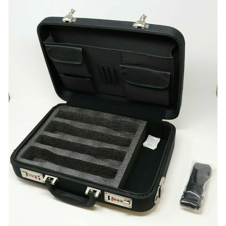 4 Microphone Carrying Case Mic Instrument Storage Portable Flight Box