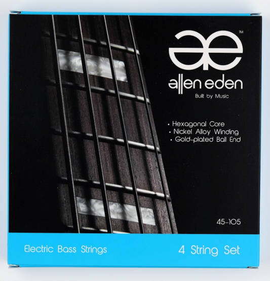 Allen Eden Electric Bass Strings Coated 4 String 45-105