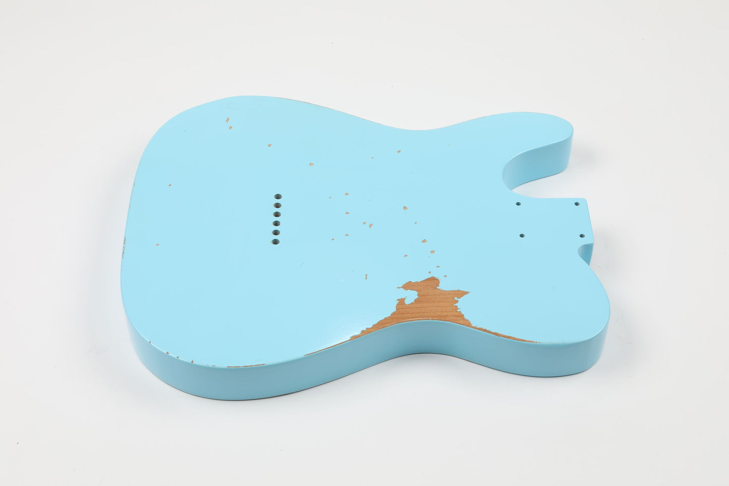 AE Guitars® T-Style Alder Replacement Guitar Body Relic Nitro Top Sonic Blue