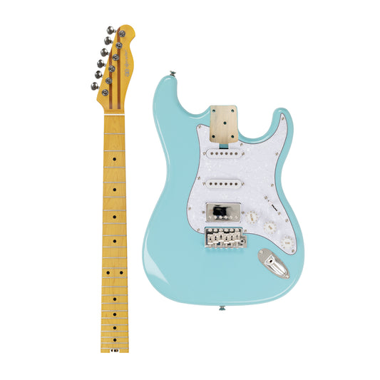 AE Guitars® Build Series Sepulveda Standard Sonic Blue (Maple Neck) Guitar Kit