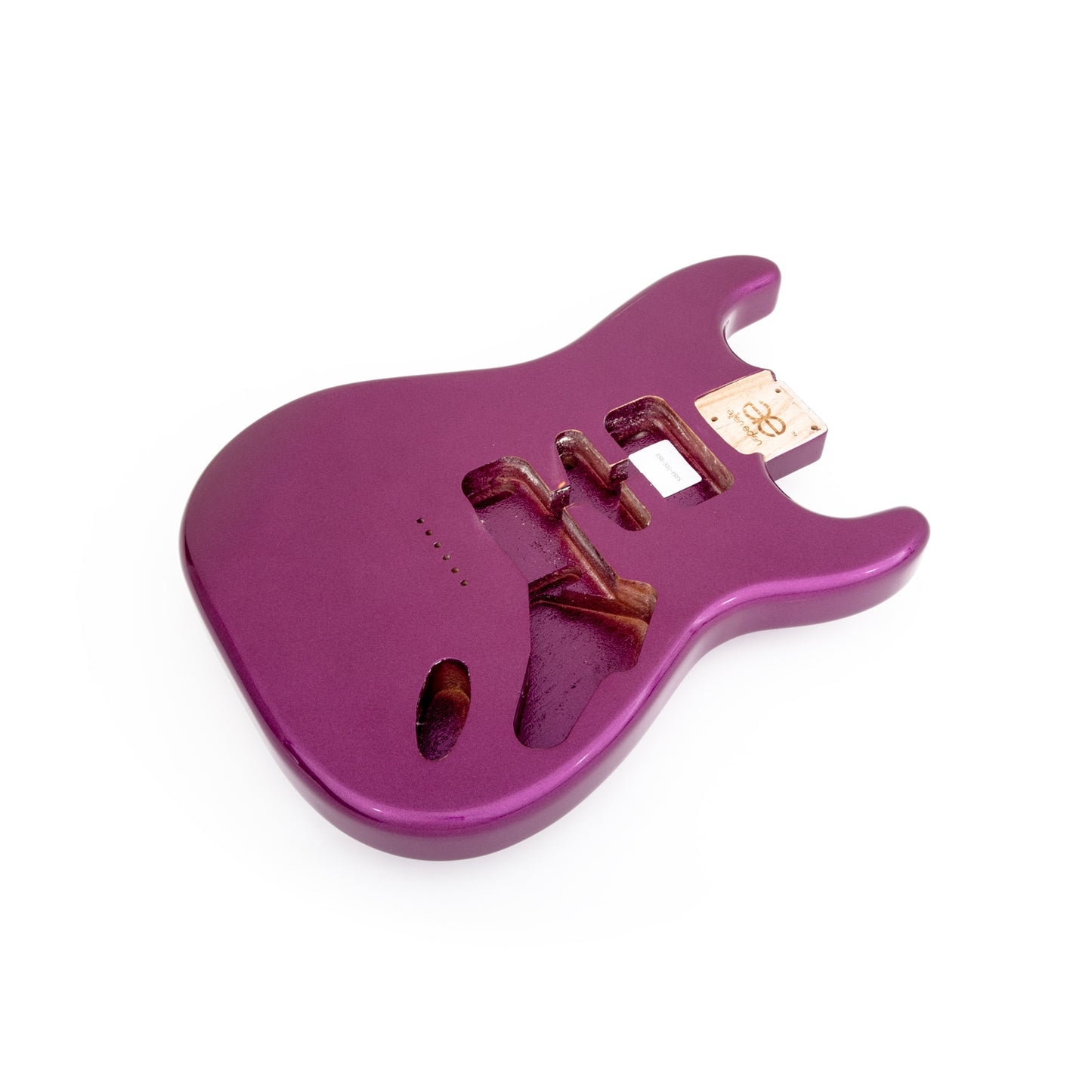 AE Guitars® S-Style Paulownia Replacement Guitar Body Purple Sparkle