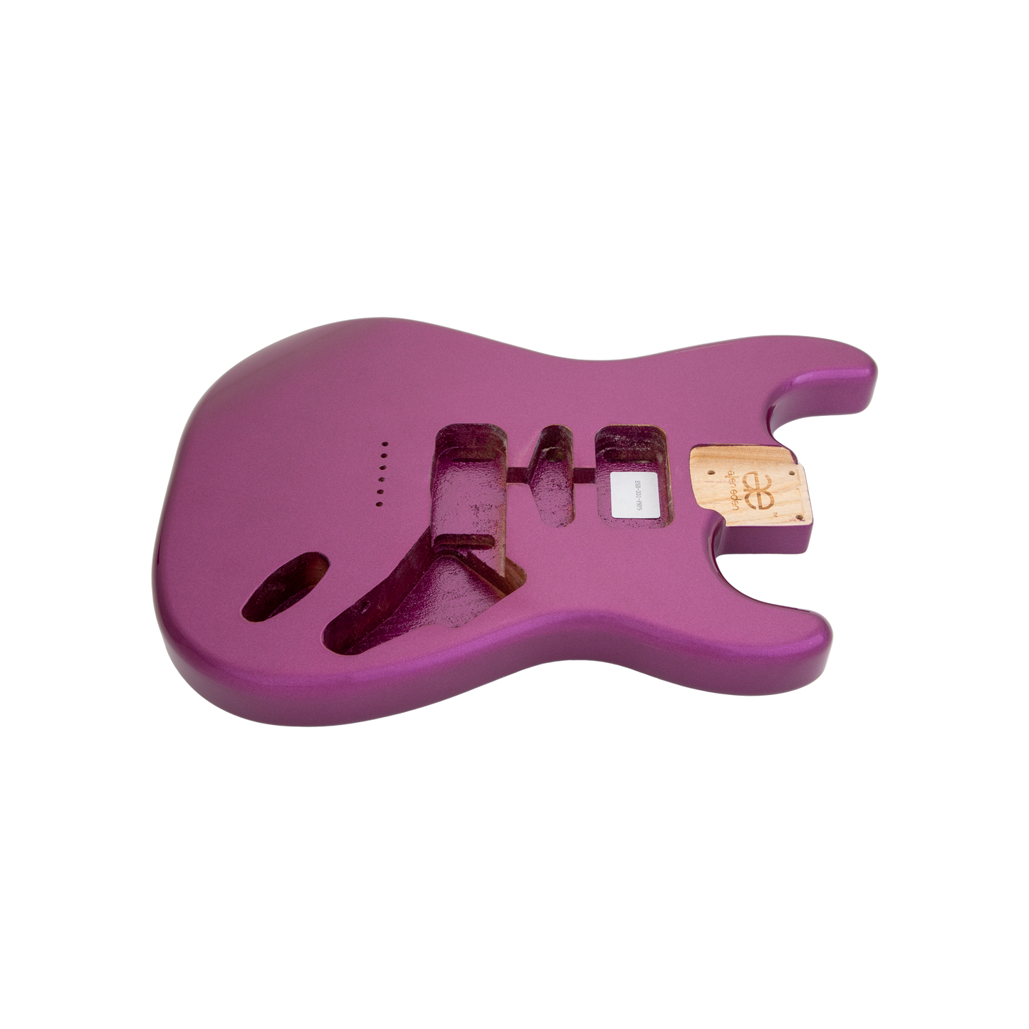 AE Guitars® S-Style Paulownia Replacement Guitar Body Purple Sparkle