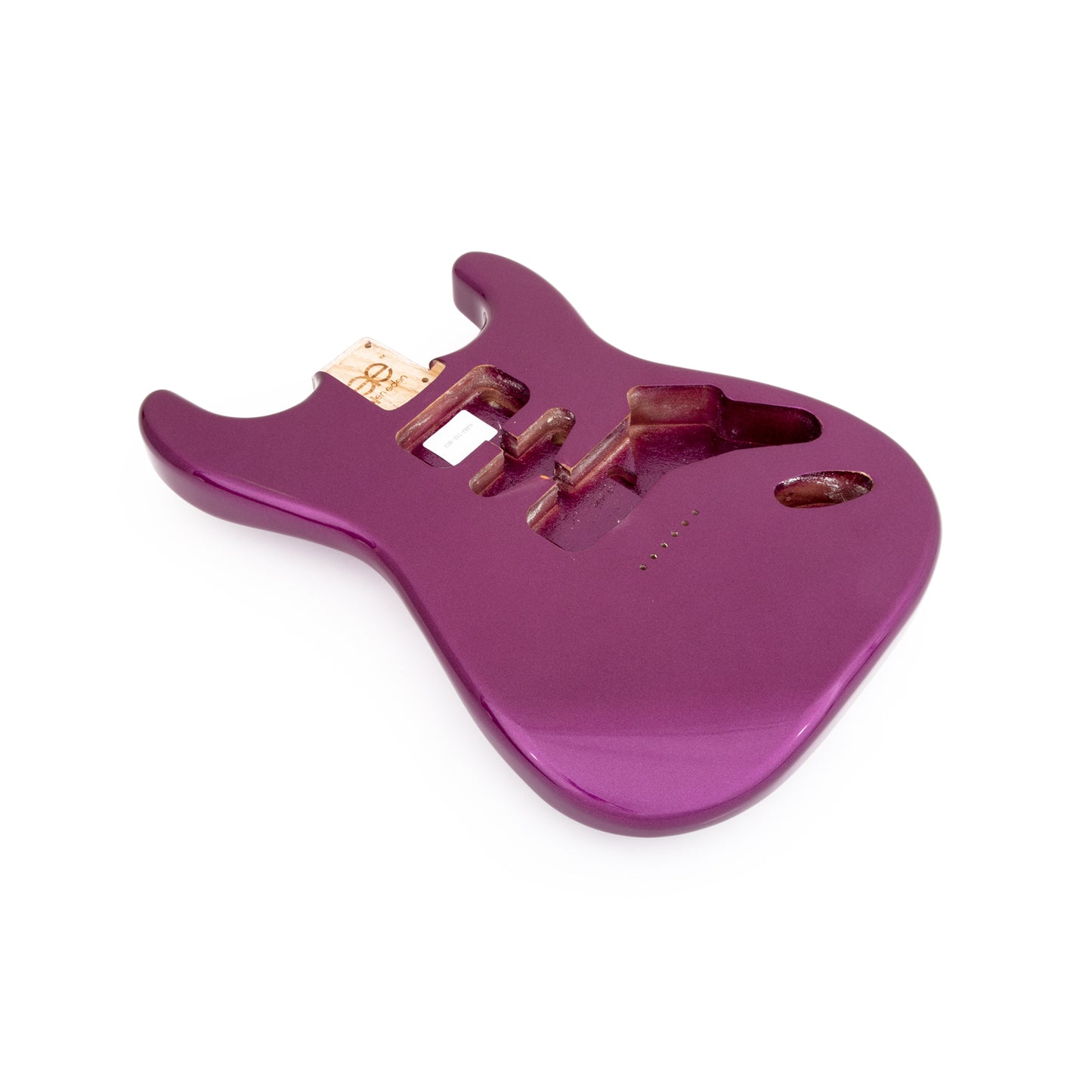 AE Guitars® S-Style Paulownia Replacement Guitar Body Purple Sparkle