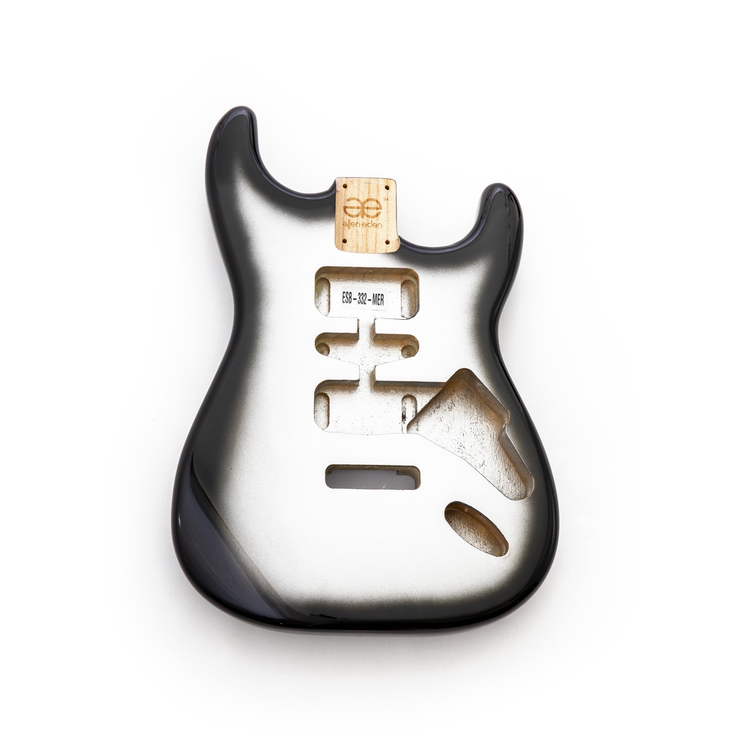 AE Guitars® S-Style Paulownia Replacement Guitar Body Mercury