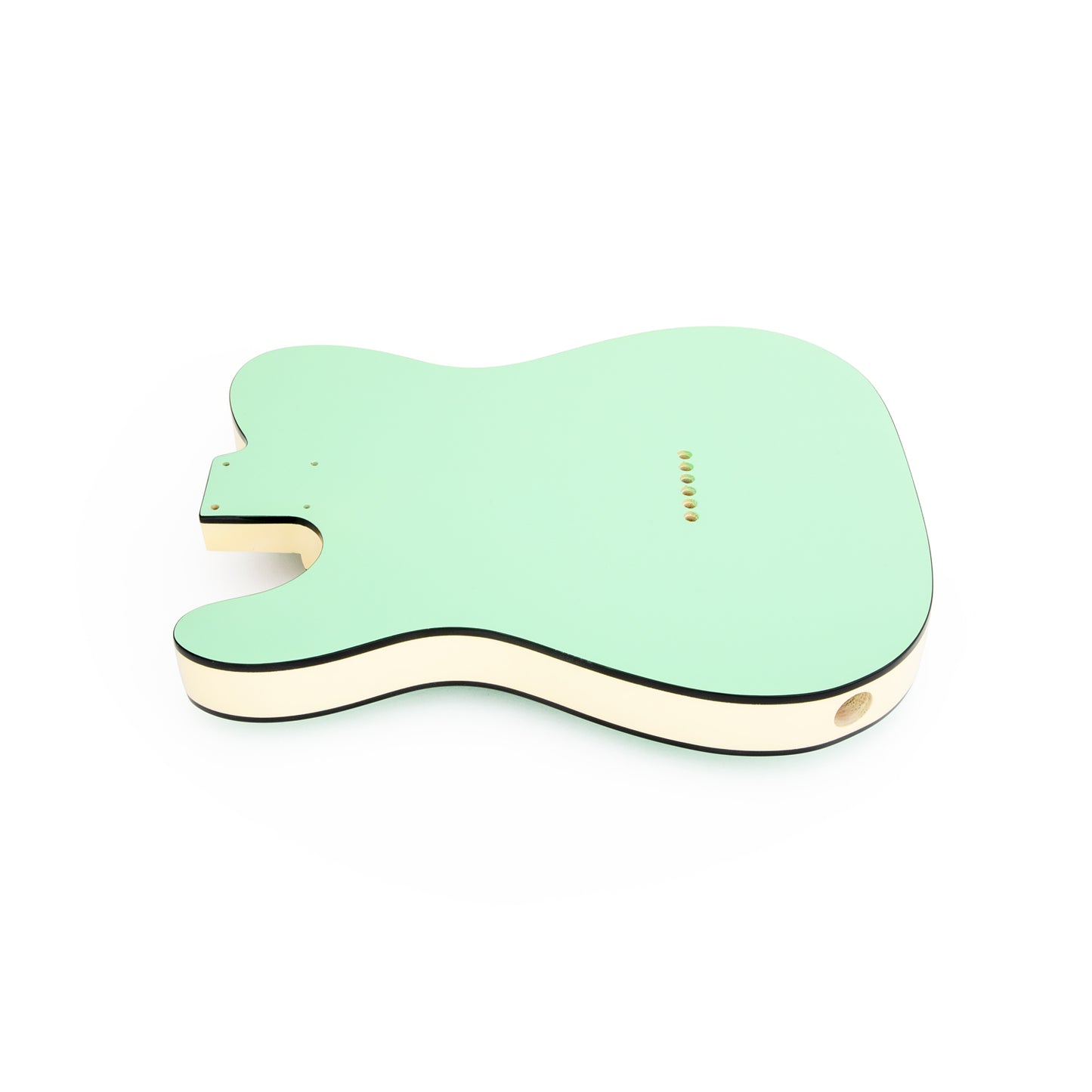 AE Guitars® T-Style Paulownia Guitar Body Seafoam Green and Vintage White Sides